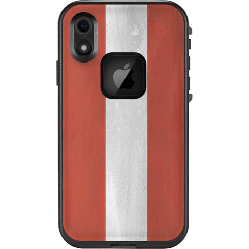 Latvia Flag Distressed LifeProof Fre iPhone Skin